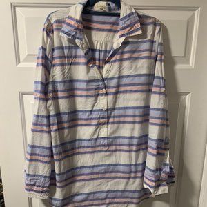 J Crew Striped Boyfriend Tunic